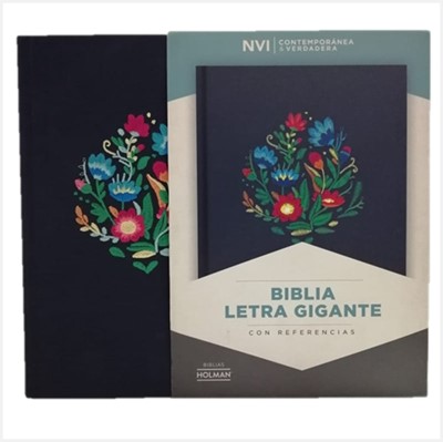 NVI Biblia Letra Gigante (Tapa Dura Tela Bordado)