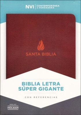 NVI Biblia Letra Súper Gigante (Piel fabricada Marron)