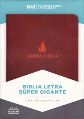 NVI Biblia Letra Súper Gigante Con Índice (Piel fabricada Marron)