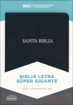 NVI Biblia Letra Súper Gigante con Índice (Piel fabricada Negro)