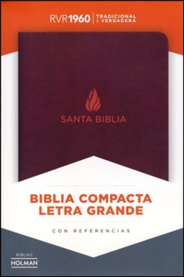 RVR 1960 Biblia Compacta Letra Grande (Piel fabricada Marron)