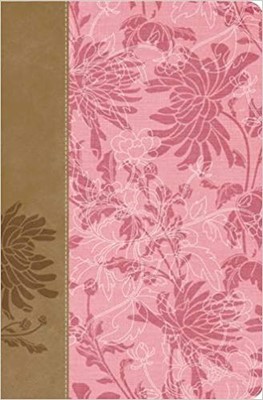 RVR 1960 Biblia de Estudio para la Mujer Piel (Tapa piel rosada con diseño)