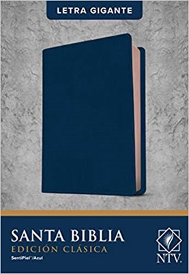 NTV Biblia Edicion Clasica Letra Gigante (Sentipiel Azul)