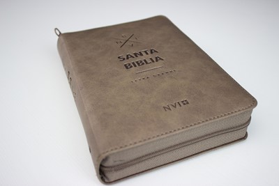 Biblia NVI Letra Grande Con Zipper (Imitación Piel)
