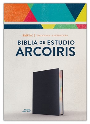 RVR 1960 Biblia de Estudio Arco Iris (Imitación Piel Negro)