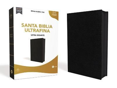 RV1960 Biblia Ultrafina Letra Gigante (Letra Gigante Piel Fabricada Negro Con Ziper)