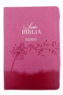 RVR 2020 Biblia Edición Zíper Letra Grande (Imitación piel, Rosada, Canto Dorado)