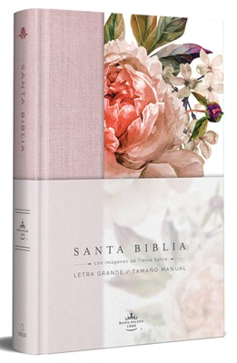 RVR 1960 Biblia Letra Grande Flores Rosa (Zíper, Letra Grande, Canto Dorado)