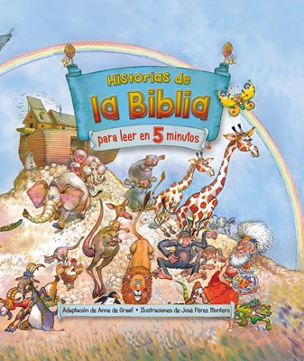 Historias de la Biblia para leer en 5 minutos (Tapa Dura, Ilustrada)