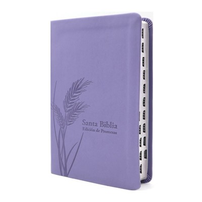 RVR 1960 Biblia de Promesas Letra Grande (Imitación piel, Tamaño Manual, Índice, Lavanda)