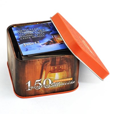 Cajas 150 Promesas Bíblicas Salvación (Caja Metálica)