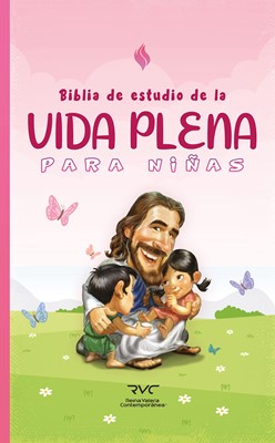 RVC Biblia de Estudio Vida Plena para Niñas (Tapa Dura, rosada)