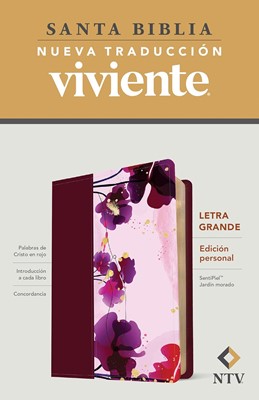 NTV Biblia Edicion Personal Letra Grande (SentiPiel, Jardín morado)