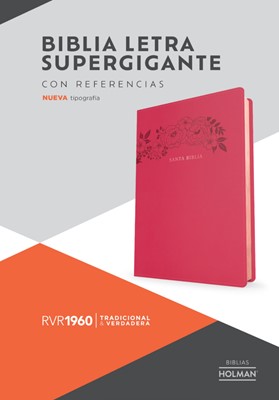 RVR 1960 Biblia Letra Súper Gigante Floral (Símil piel, floral)