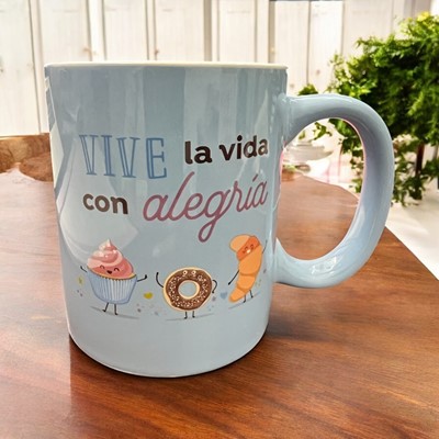 Taza Vive la Vida con Alegría (Cerámica)