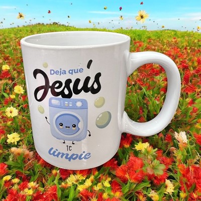 Taza Deja que Jesús te Limpie (Cerámicas)