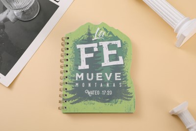 Libreta Troquelada La Fe Mueve Montañas (Flex, Anillada)