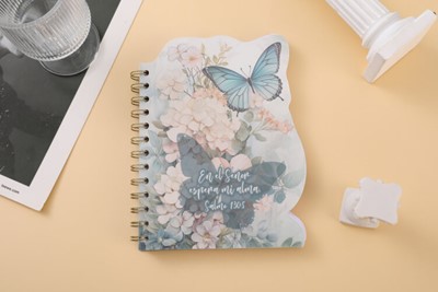 Libreta Troquelada Mariposa (Flex, Anillada)