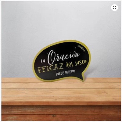 Adorno Diálogo La Oración Eficaz (Madera)