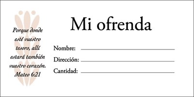 Sobres de Ofrenda (100 unidades) (Papel)
