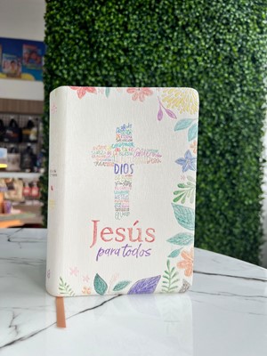 Biblia Jesús para Todos Ilustrada por Héctor Ethan (Imitación de cuero, color marfil)