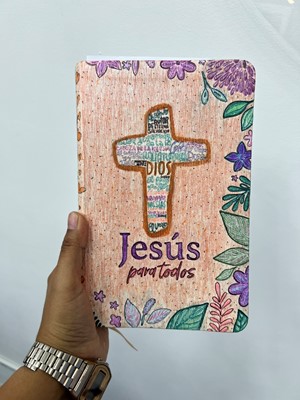 Biblia Jesús para Todos Ilustrada por Stephani Suira (Imitación de cuero, color marfil)