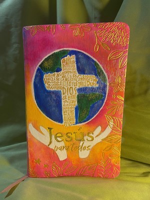 Biblia Jesús para Todos Ilustrada por Ana Gabriela Sánchez Méndez ( Imitación de cuero, color marfil)