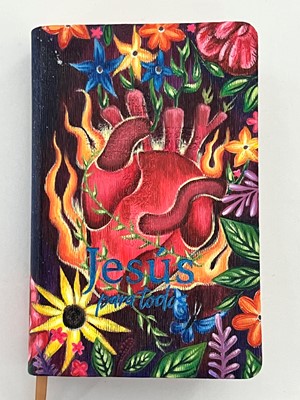 Biblia Jesús para Todos Ilustrada por Victoria Anaya (Imitación de cuero, color marfil)