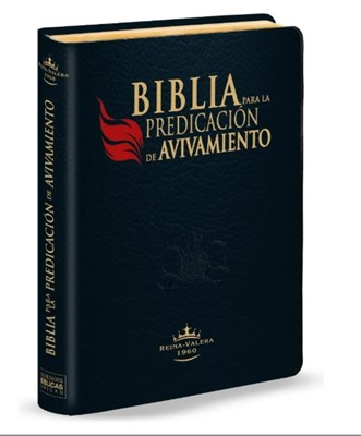 RVR 1960 Biblia para la Predicación de Avivamiento (Imitación piel,  negro)