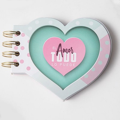 Libreta troquelada El Amor todo lo Puede (Tapa Dura)