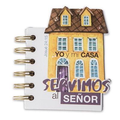 Libreta troquelada Yo y mi casa Serviremos al Señor (Tapa Dura)