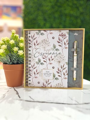 Libreta ABBA con Bolígrafo Hay Esperanza (Tapa Dura, Argollada)