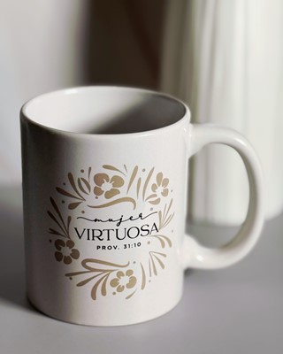 Mujer Virtuosa | Taza Minimalista (Cerámica)
