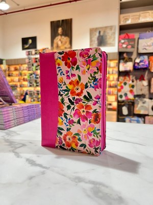 RVR 1960 Biblia Letra Grande Zíper (Símil piel, Índice, Zíper, Fucsia/floral)