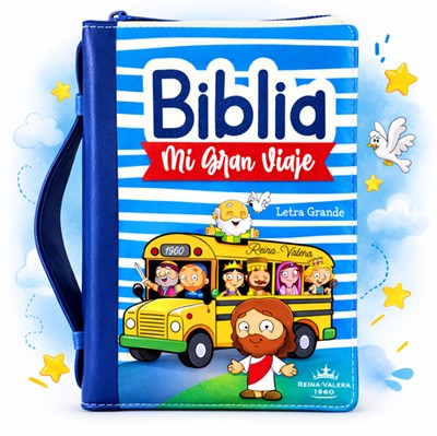 RVR 1960 Biblia Mi Gran Viaje para Niños Letra Grande (Imitación piel)