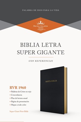 RVR 1960 Biblia Letra Súper Gigante (Imitación Piel Negro)