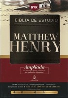 RVR Biblia de Estudio Matthew Henry (Piel Fabricada, Negra)