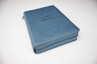 Biblia NVI Letra Grande Con Zipper (Imitación Piel)