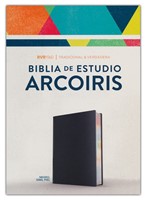 RVR 1960 Biblia de Estudio ArcoIris (Imitación Piel Negro)