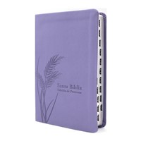 RVR 1960 Biblia de Promesas Letra Grande (Imitación piel, Tamaño Manual, Índice, Lavanda)