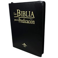 RVR 1960 Biblia de la Predicación (Imitación piel, zíper, negro)