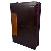 RVR 1960 Biblia Tamaño Manual Letra Súper Gigante (Imitación Piel, caoba, índice)