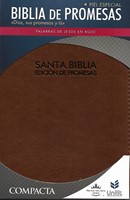 Biblia de Promesas Compacta Piel Café (Imitación Piel, Zíper, Café)