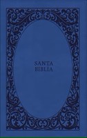RVR 1960 Biblia Tierra Santa Letra Grande (Ultrafina, Azul, zíper)
