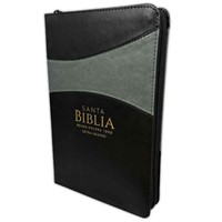 RVR 1960 Biblia Letra Grande Zíper (Imitación piel alta calidad, negro, índice)