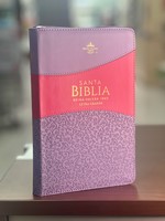 RVR 1960 Biblia Clásica Letra Grande (Imitación piel, zíper, lila, morado)