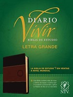 NTV Biblia de Estudio del Diario Vivir Letra Grande (Imitación Cuero, duo tono negro/chocolate)