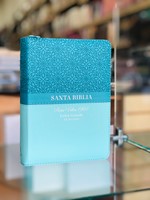 RVR 1960 Biblia Floral Turquesa (Imitación piel de alta calidad, turquesa )
