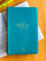 RVR 1960 Biblia Clásica Turquesa con Zíper Letra Grande (Imitación Piel, Con Zíper, Turquesa)