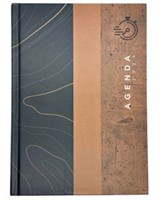 Agenda para Hombre 2024 (Tapa Dura, Cafe con azul oscuro)